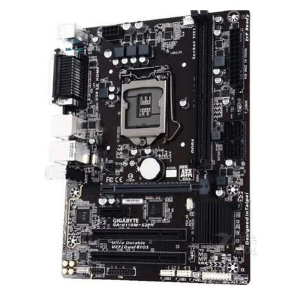 GIGABYTE H110M/S2PH Board with PCI/COM Adapter - Desktop Upgrade