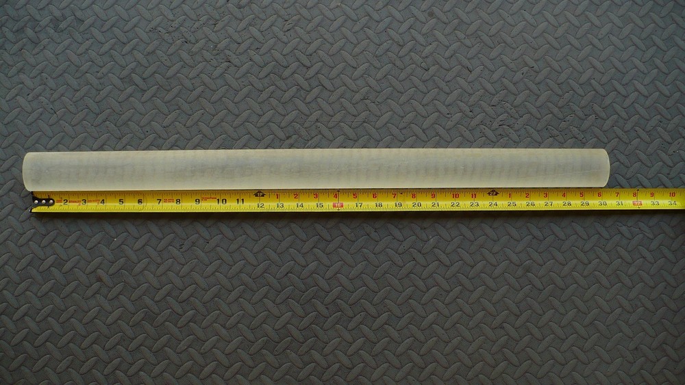 2" dia. Rexolite/Polystyrene 1422 Rod 29.75" Long