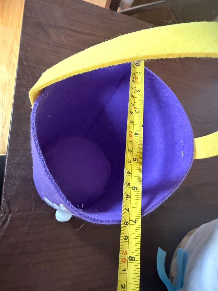 Hypercap Trading Company Purple Felt Easter Bucket