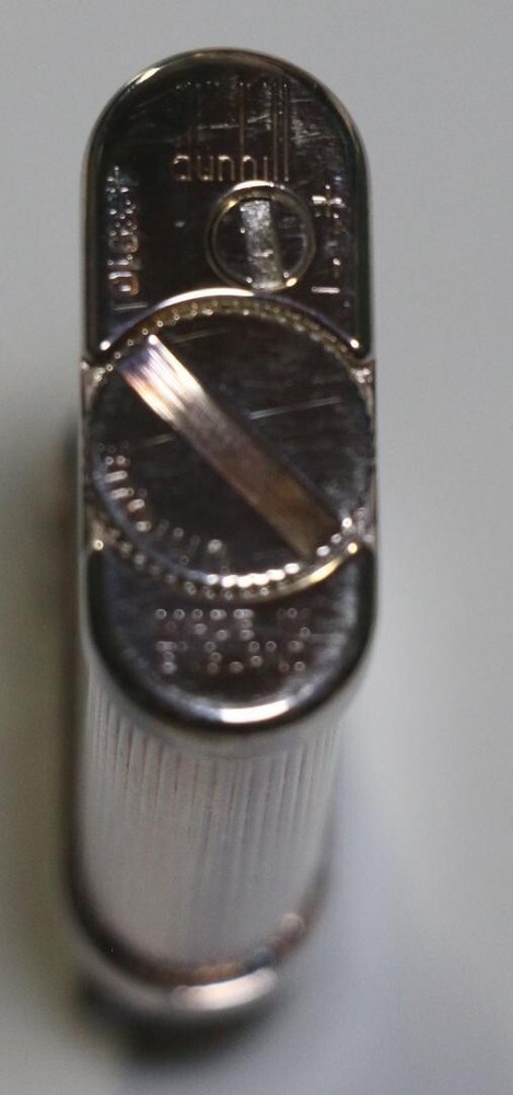 Unused Dunhill Gas lighter Silver unique hammer with box