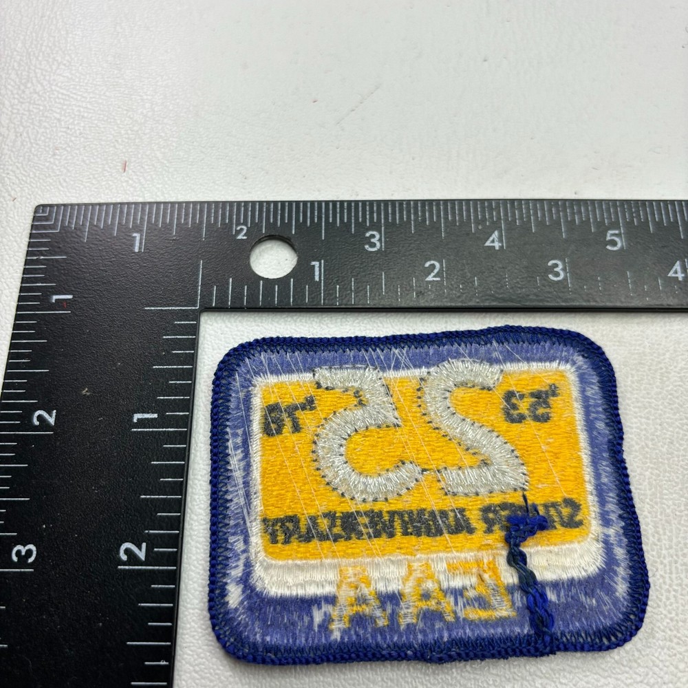 Vintage 1978 SILVER ANNIVERSARY EAA Experimental Aircraft Assoc. Patch O41G