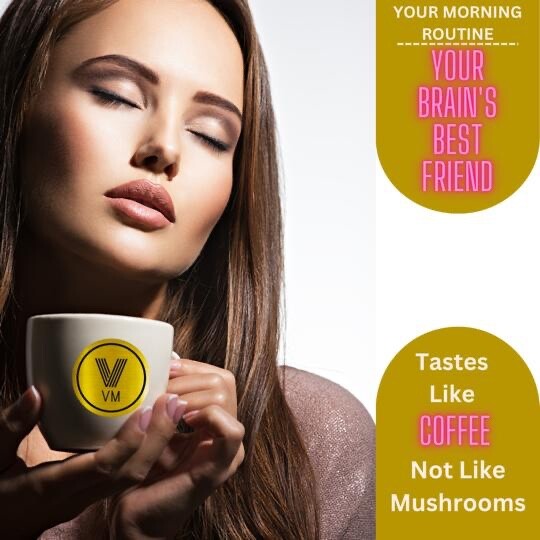 VM Energizing Instant Coffee Mix – Reishi (Ganoderma) + Ginseng & Carob – 30 S
