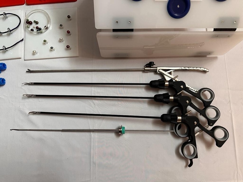 Laparoscopic Simulator Training Box Endo Trainer Foldable Instrument Set Kit