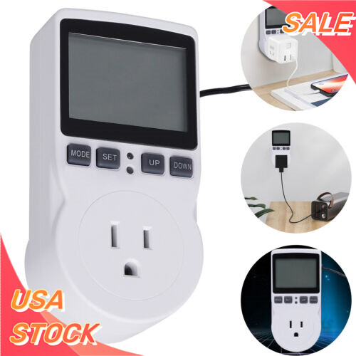 Digital Thermostat Outlet Plug for Heating Cooling Temperature Control