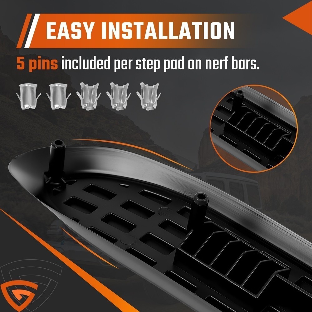 Replacement Step Pad for 3" Round Nerf Bars - Set of