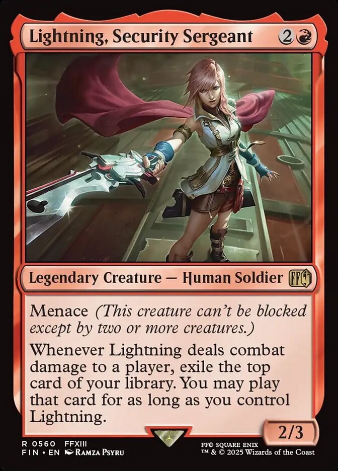 Lightning, Security Sergeant | MTG FINAL FANTASY #0560 | M/NM