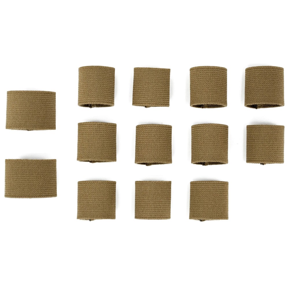 Elastic Webbing Strap Keeper Set - for MOLLE II Assault Pack - Tan 499