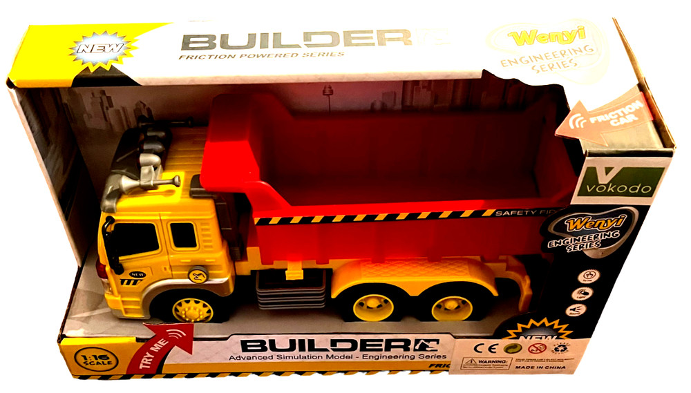 Wenyi Engineering Series Friction Powered Dump Truck 1:16 Scale - Builder