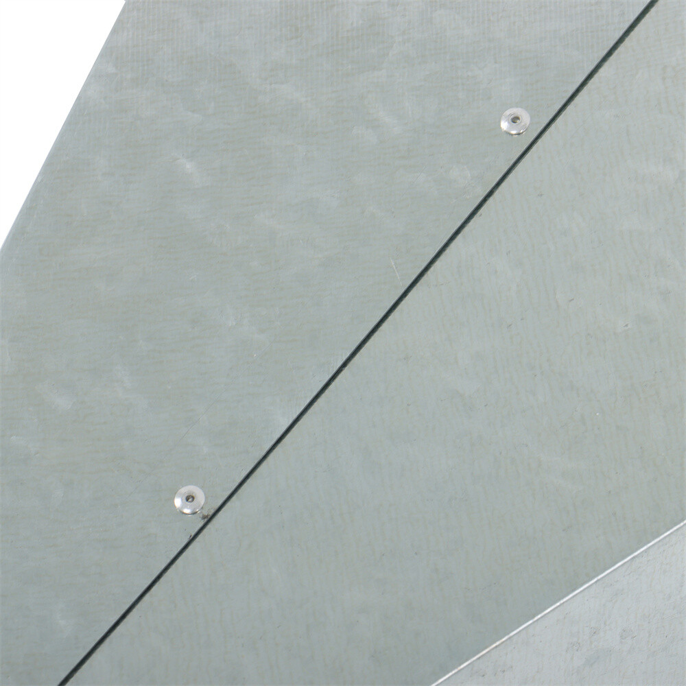 1 Pack Galvanized Steel Chicken Killing Cone With Flat Back Design Medium 8 lbs