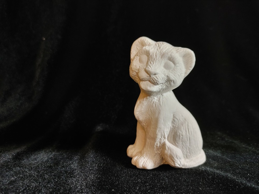 Lion Cub - Ceramic Bisque Ready to Paint