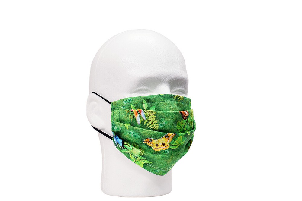 Green Butterfly Face Mask