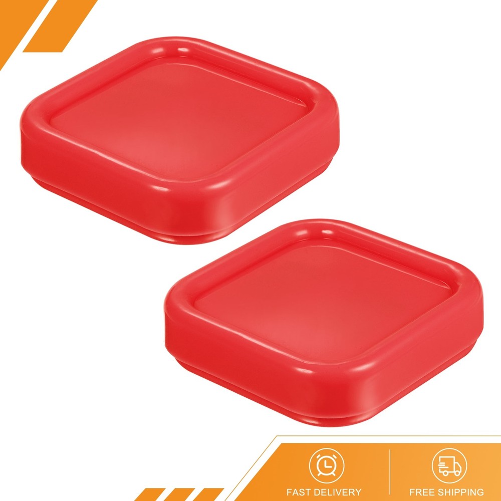 2pack Magnetic Pin Cushion Square Sewing Pin Holder Storage Case Tool Red