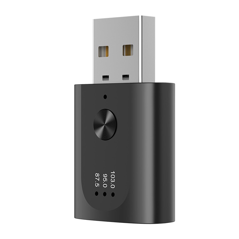 Bluetooth 5.3 Car Transmitter Receiver Handsfree Call USB Mini Wireless Audio US