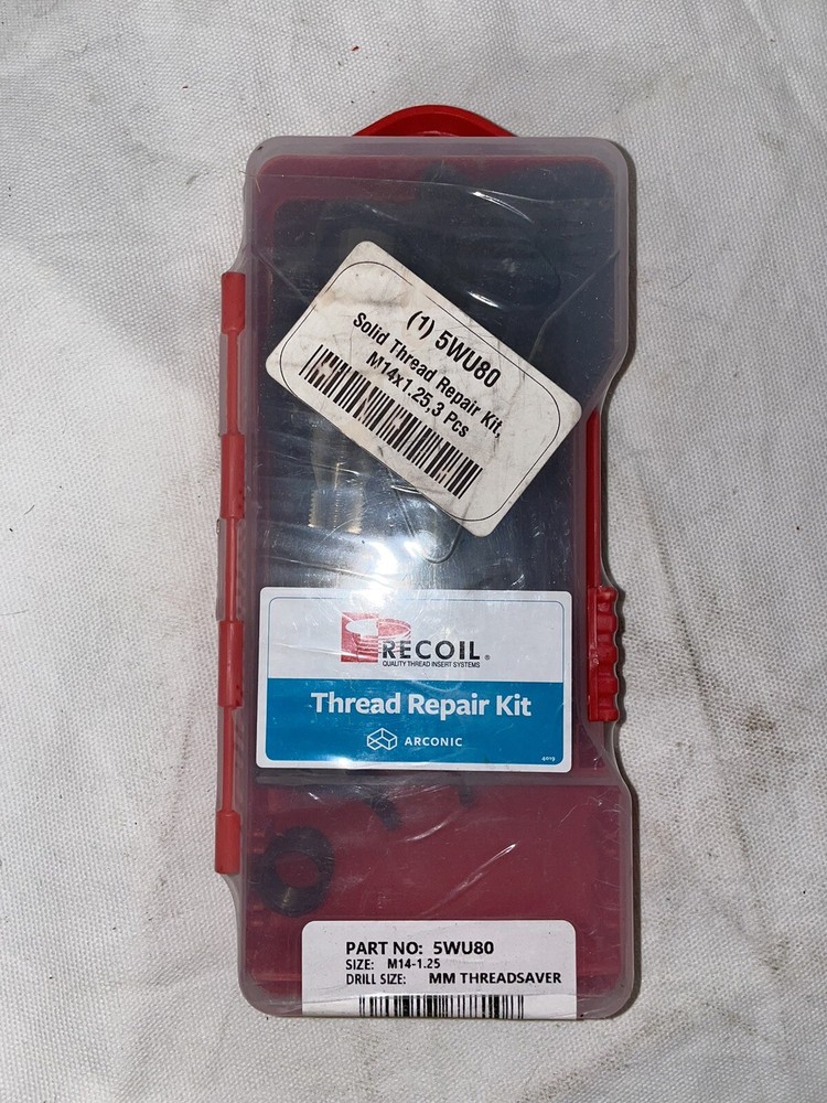 RECOIL 98141, Solid Thread Repair Kit, M14x1.25, 3 Pcs