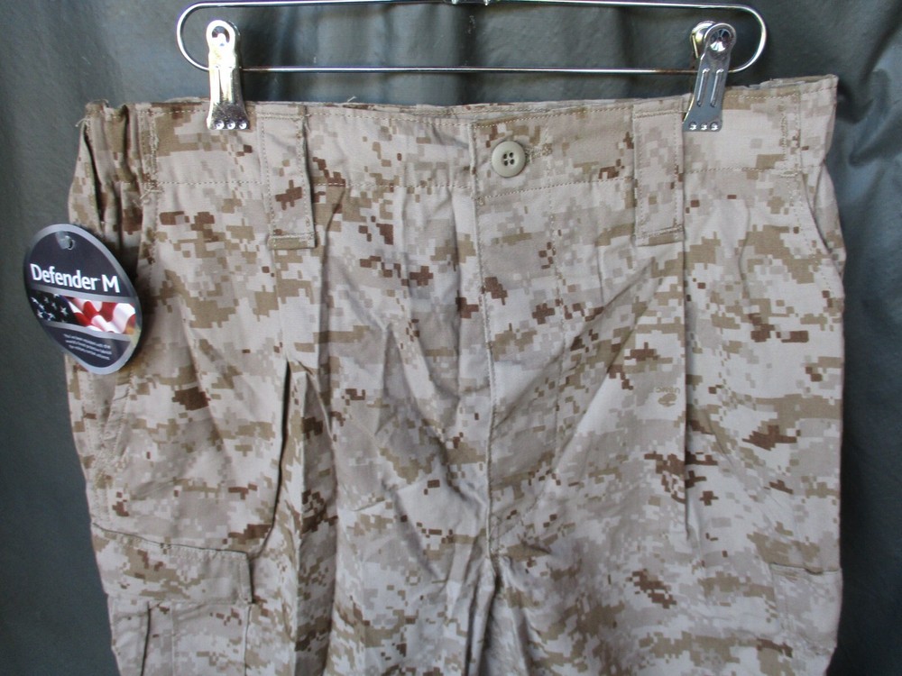 NWT USMC Desert FROG Marpat FR Combat, Utility Camo Pants, MEDIUM LONG