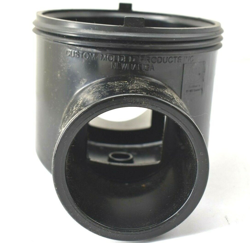 Custom Molded Products 2" Black CPVC Serviceable Check 2 Socket Valve No Cap