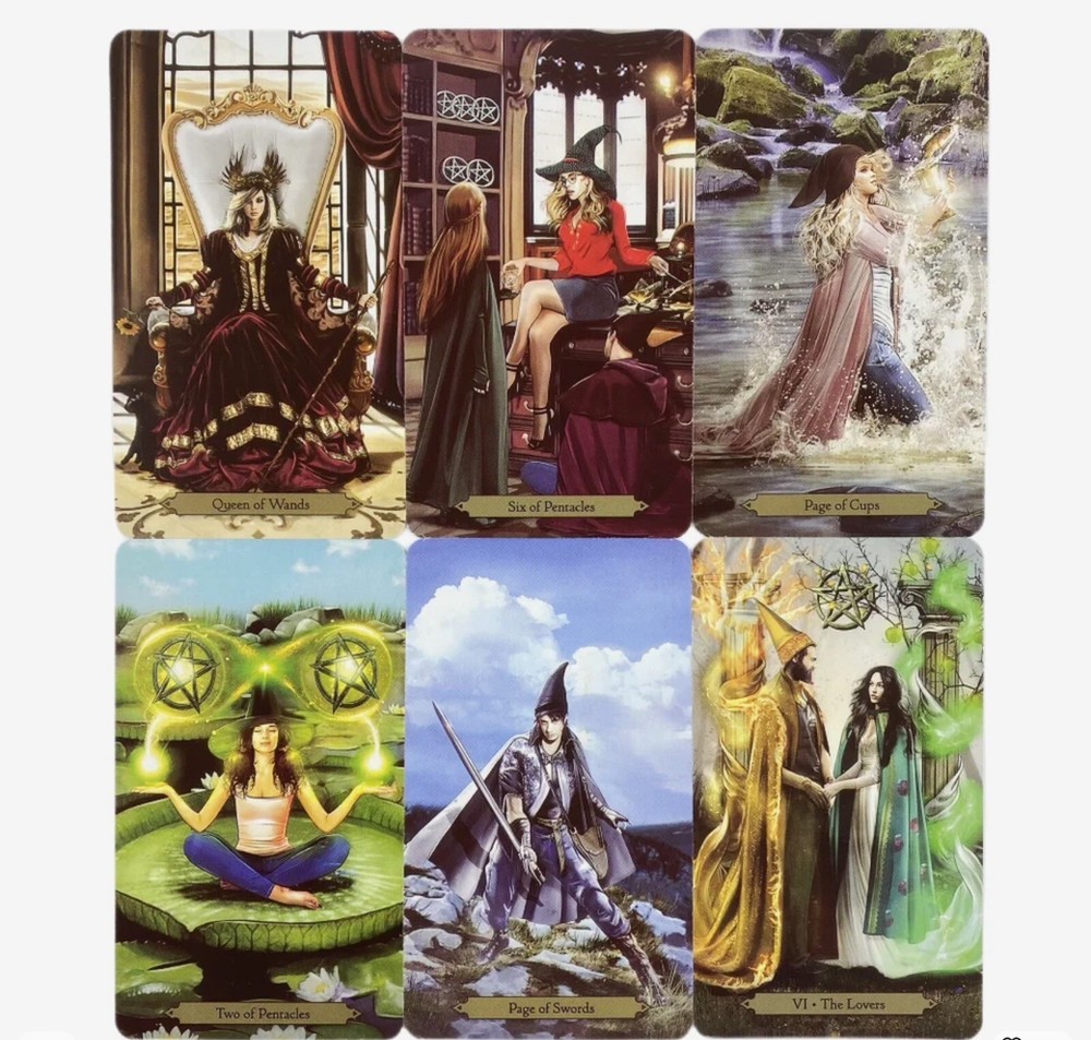 Wizards Tarot Cards (78) Table Games English Version Oracle Board Deck.