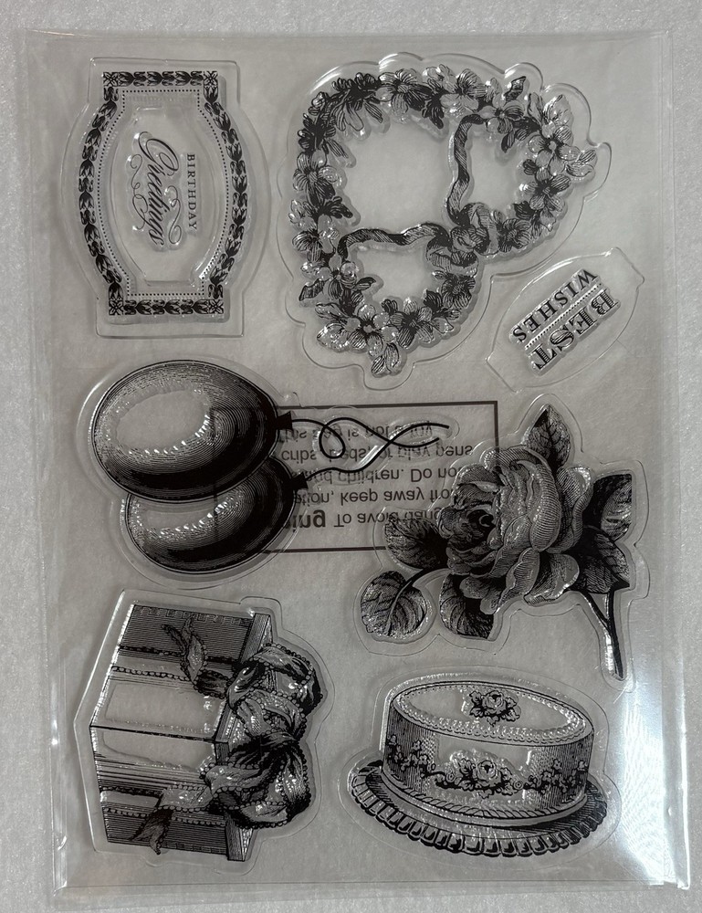 Anna Griffin Treasury Birthday & Congratulations Stamp And Dies Set EUC