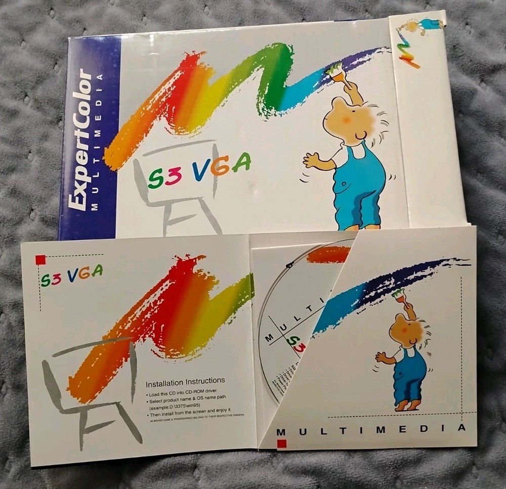 Expert Color Multimedia Driver CD - ID 703212E Vintage Computer Software/Program