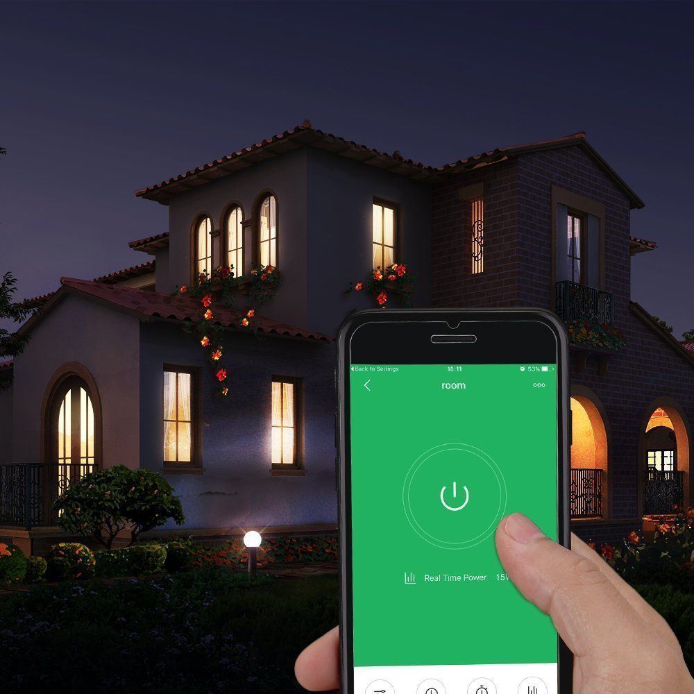 Brand New Mini WiFi Smart Remote Control Timer Switch Power Socket (Maroon)