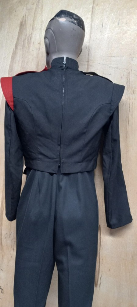 Used Marching Band Uniform Jacket (size 38Regular/Black red and silver)