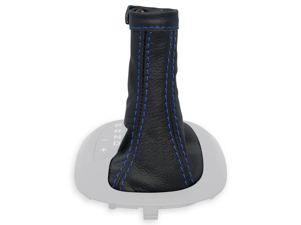 FOR FIAT 500X automatic GEAR SHIFT BOOT GAITER LEATHER STITCHING BLUE