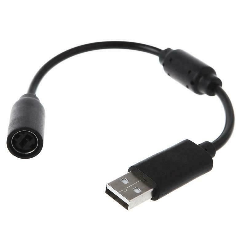 2 Pack Replacement Dongle USB Breakaway Cable For Xbox 360 Wired Controllers