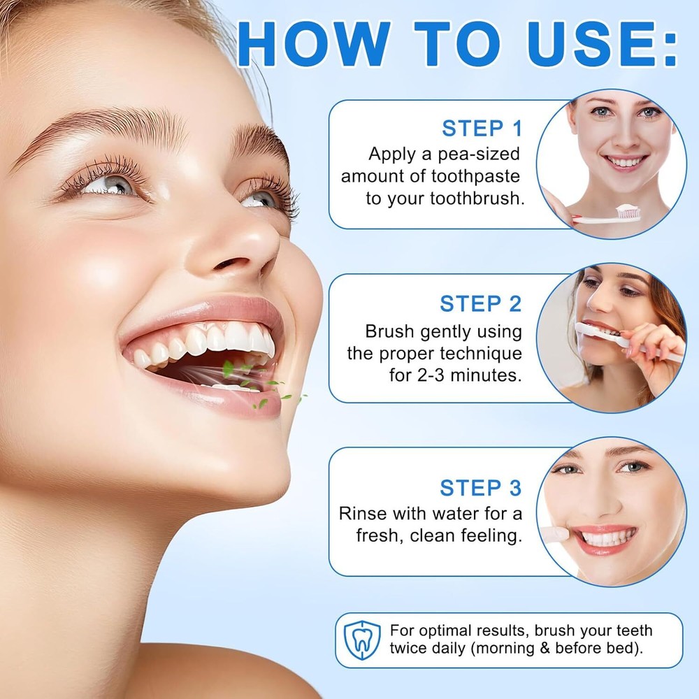 9.9% Hydroxyapatite Toothpaste, (Fluoride Free) Nano Hydroxyapatite Toothpaste f
