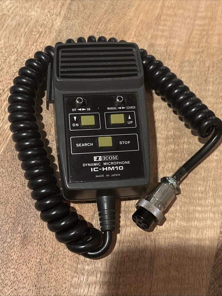ICOM IC-HM10 Dynamic Microphone Pre Owned Remote Up Down Search HAM Accessory