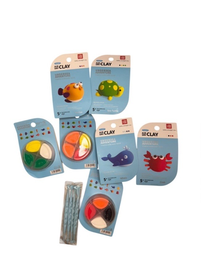 Foam Modeling Clay Sea Creature Set