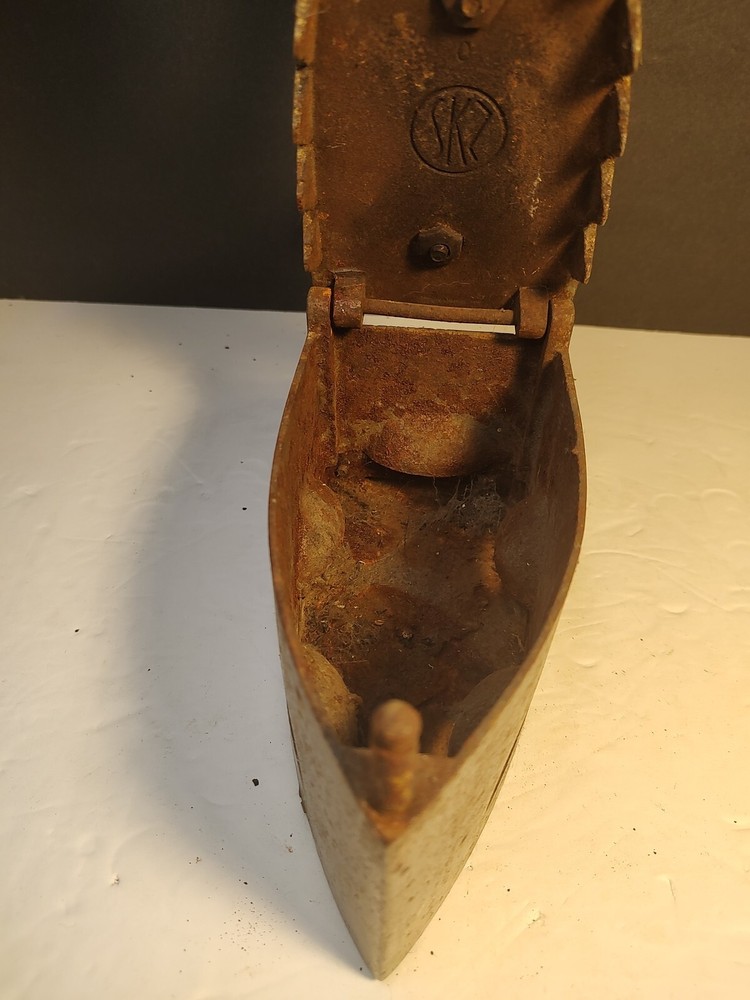 Antique Victorian Coal Clothes Iron