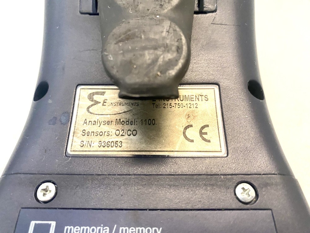 E-Instruments Model 1100 Portable Kit Analyzer O2/CO