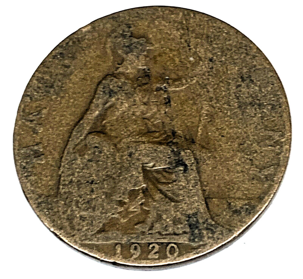 # C954    GREAT BRITAIN     COIN,     HALF  PENNY    1920