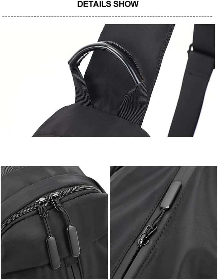 Crossbody Sling Backpack Bag Shoulder Grey