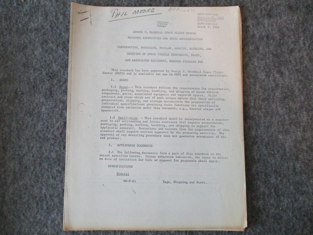 NASA MSFC JSC SPACE SHUTTLE SAFETY REPORTS/MANUALS/TECHNICAL&OFFICE MEMOS SET-10