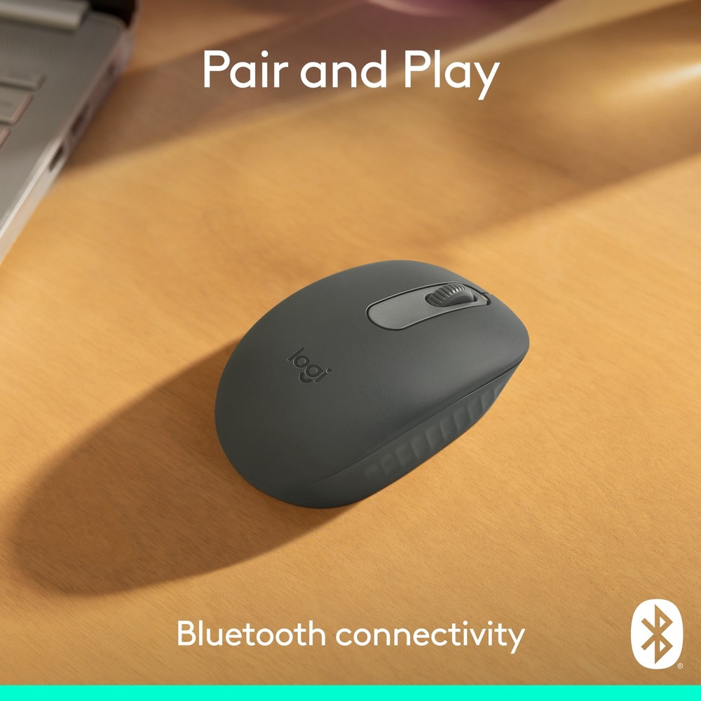 Logitech - M196 Lightweight Bluetooth Wireless Mouse Compact 3-Button Ambidex...