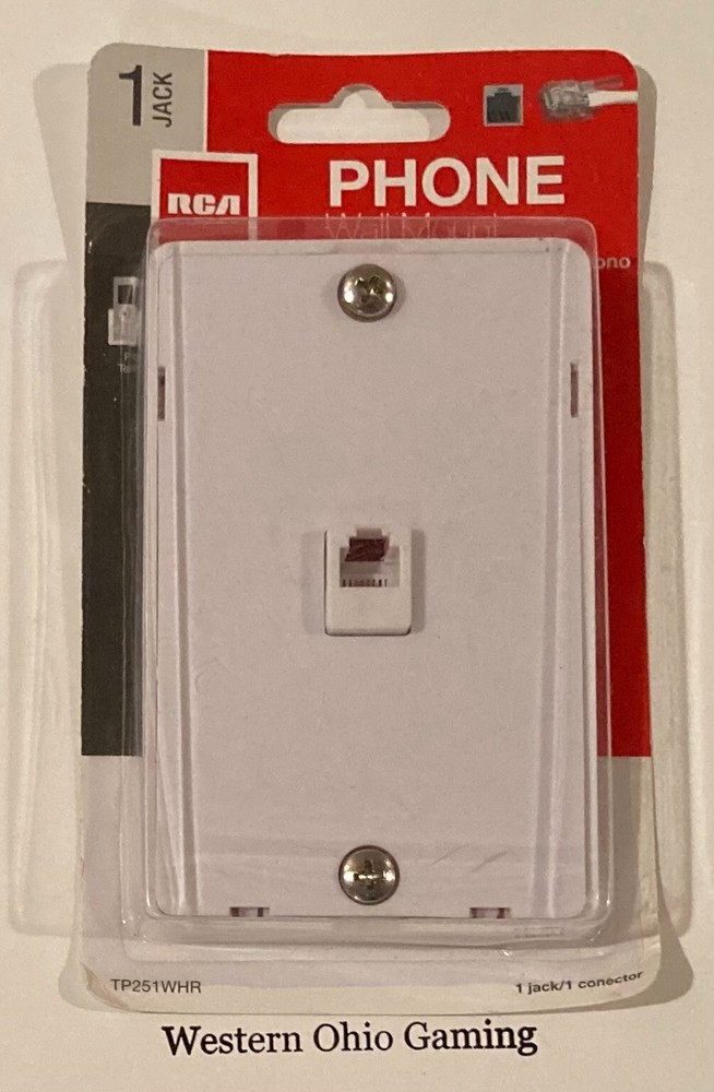 RCA White Phone Wall Mount NEW TP251WHR
