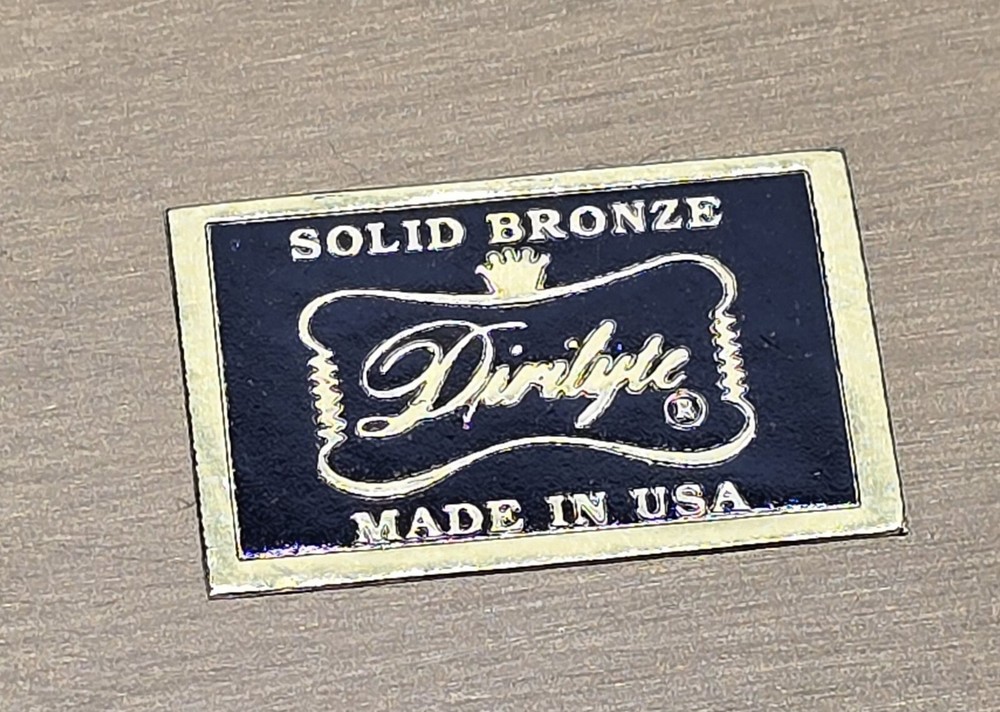 Vintage Dirilyte Solid Bronze plate Award Wendy's Sparkle Daves's Way Certified
