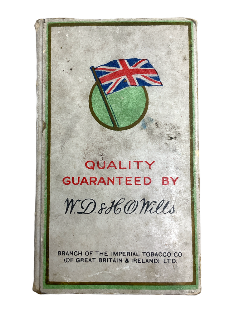 WW2 British Canadian Will's FLAG Cigarette Packet EMPTY