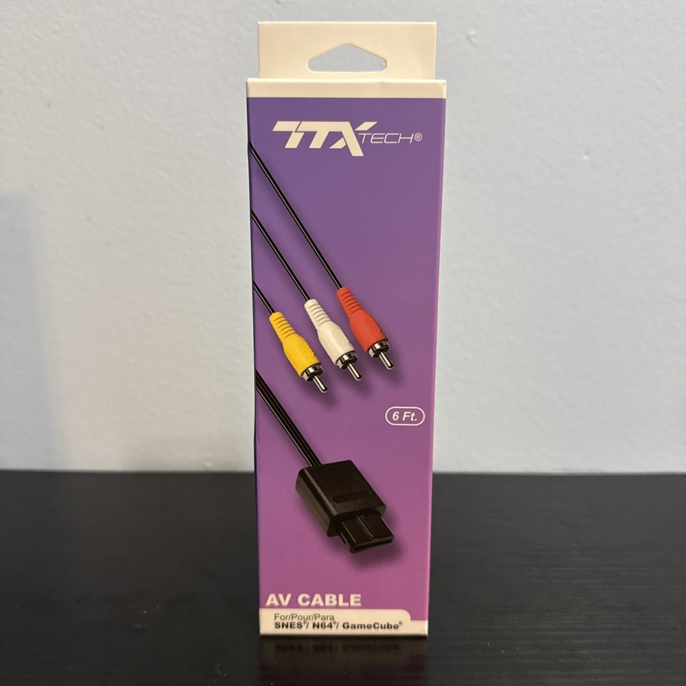 AV Cable for SNES/ N64/ GameCube- SEALED-New