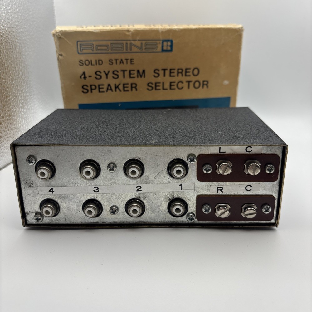 Vintage Robins 47-500 Solid State 4-System Stereo Speaker Selector Switch READ