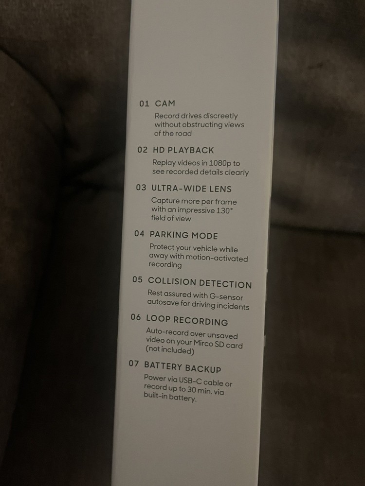 Sharper Image Dashboard Cam HD Driving Recorder