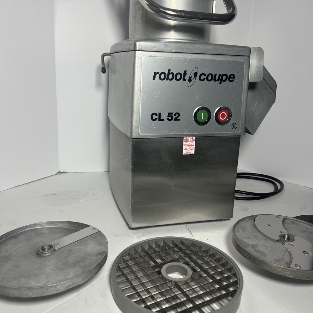Robot Coupe CL 52 E Series E Continuous Feed Vegetable / Food Processor W/ Discs