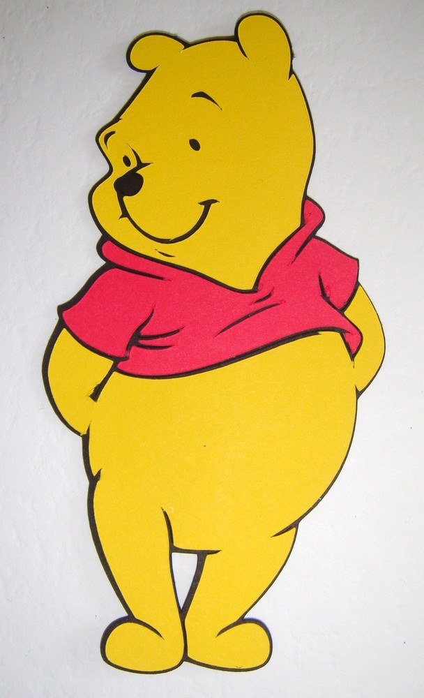 Winnie The Pooh  Die Cut Paper Piecing Scrapbook Embellishment