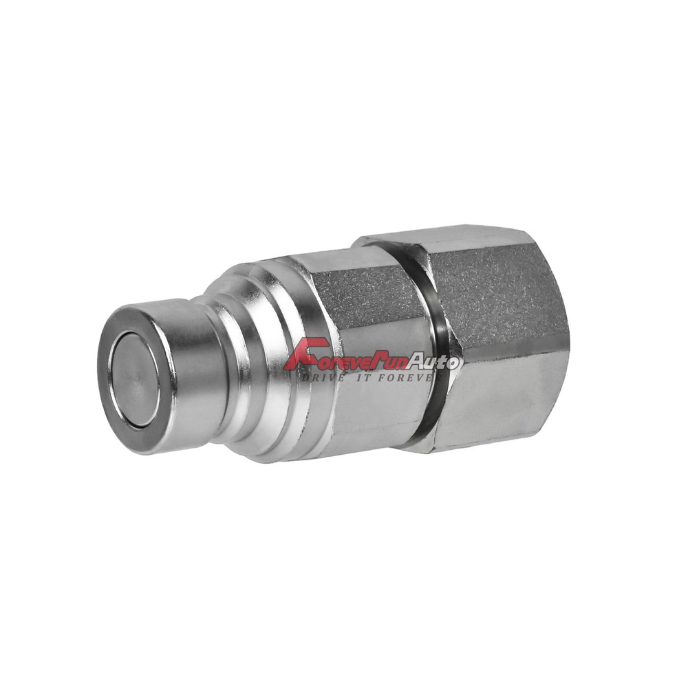 2 Sets 3/4" NPT Flat Face Hydraulic Quick Connect Couplers Couplings Skid Steer