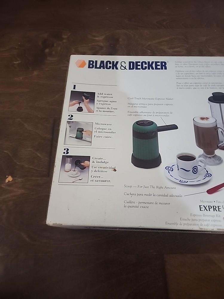 Black & Decker Cool Touch Microwave Espresso Beverage Kit System