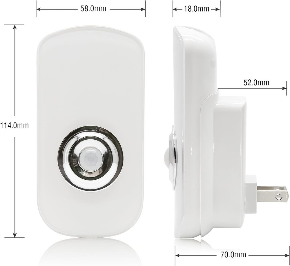 3-in-1 Motion Sensor Night Light Plug in Rechargeable Flashlight