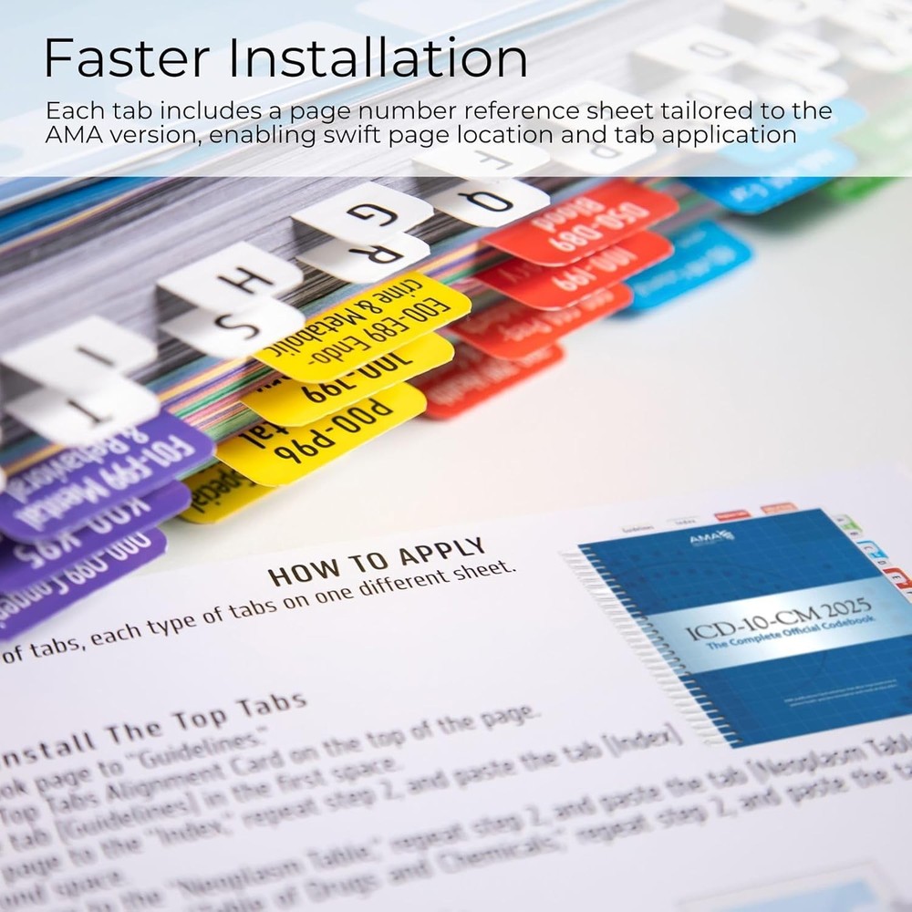 Index Tabs for ICD-10-CM 2025 The Complete Official Codebook - Easy...