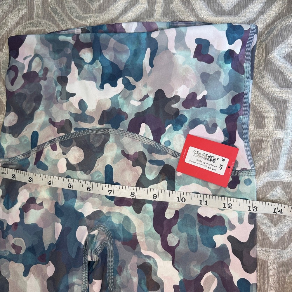 SPANX Booty Boost Active Painted Camo Pink Multi Active Printed ⅞ Leggings XS
