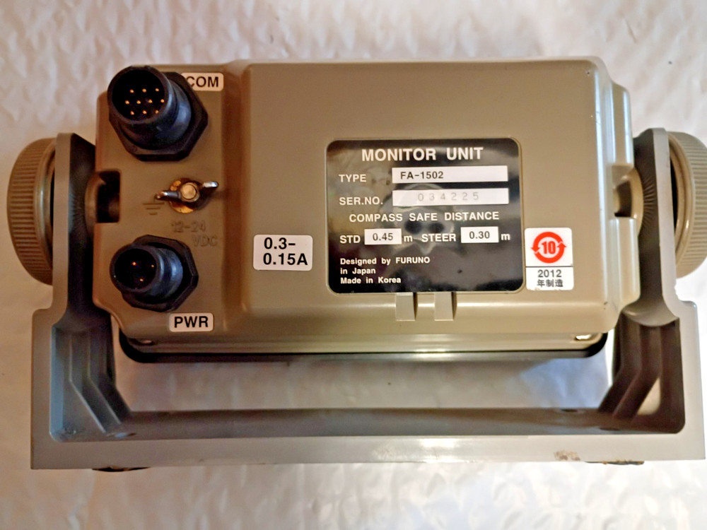 Furuno FA-150 AIS Display #FA-1502 Used untested as is.